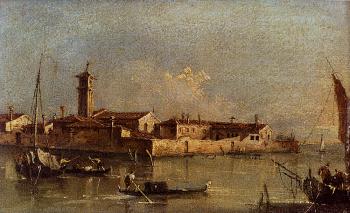 Francesco Guardi : View Of The Island Of San Michele Near Murano Venice
